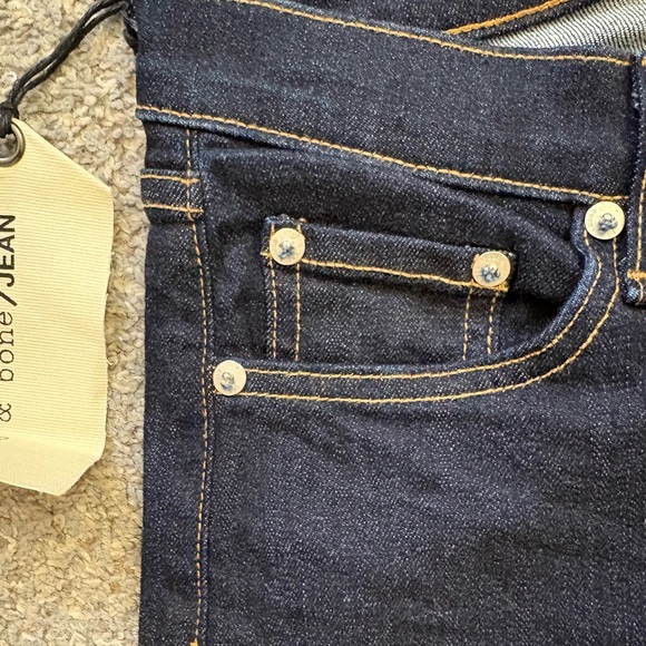 NEW Rag & Bone Heritage High Rise Skinny Jeans Dark Wash Size 27 - Picture 8 of 15